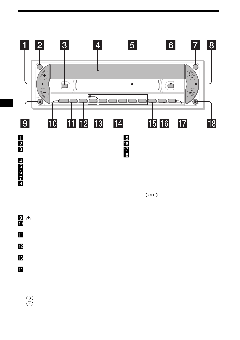 Location of controls, 4location of controls | Sony CDX-R3000 User Manual | Page 4 / 122