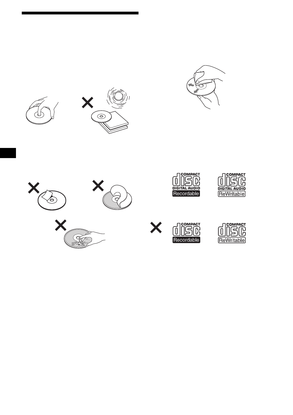 Remarques sur les disques, 6remarques sur les disques | Sony CDX-R3000 User Manual | Page 54 / 122