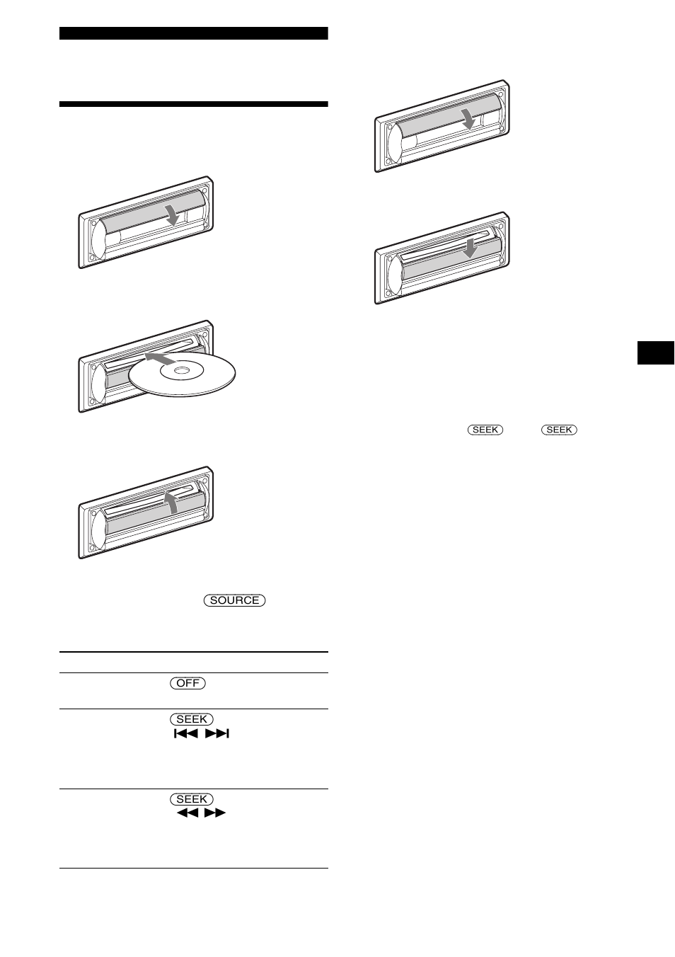 Lecteur cd, Lecture d’un disque | Sony CDX-R3000 User Manual | Page 57 / 122