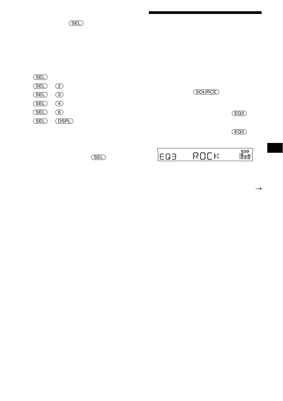 Réglage de l’égaliseur (eq3) | Sony CDX-R3000 User Manual | Page 67 / 122