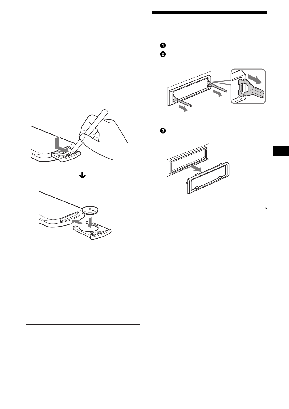 Démontage de l’appareil | Sony CDX-R3000 User Manual | Page 69 / 122