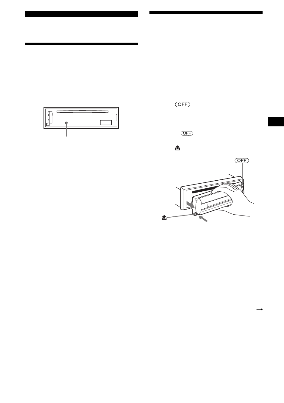 Getting started, Resetting the unit, Detaching the front panel | Resetting the unit detaching the front panel | Sony CDX-R3000 User Manual | Page 7 / 122