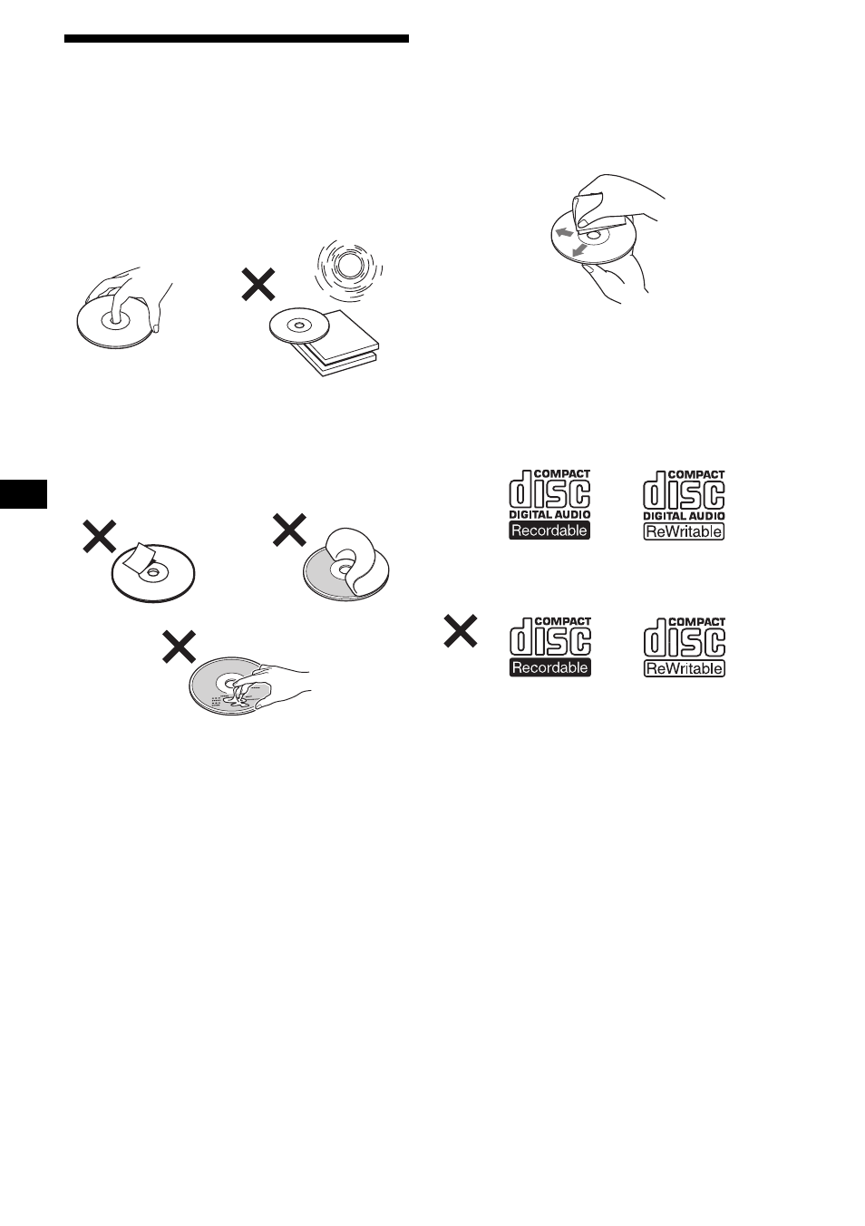 Note sui dischi | Sony CDX-R3000 User Manual | Page 78 / 122