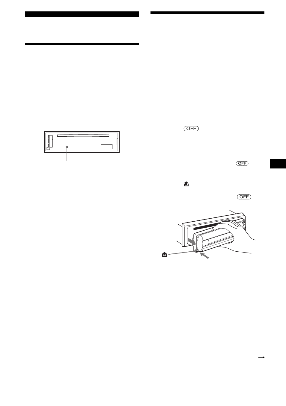 Operazioni preliminari, Azzeramento dell’apparecchio, Rimozione del pannello anteriore | Sony CDX-R3000 User Manual | Page 79 / 122