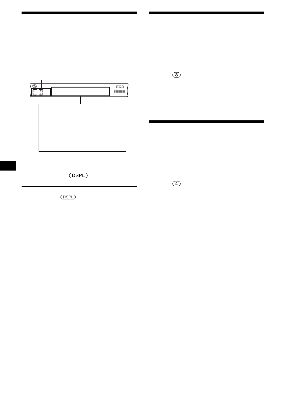 Voci del display, Riproduzione ripetuta dei brani, Riproduzione ripetuta | Riproduzione dei brani in ordine casuale, Riproduzione in ordine casuale, Voci del display riproduzione ripetuta dei brani, Rep 10, 10 voci del display | Sony CDX-R3000 User Manual | Page 82 / 122