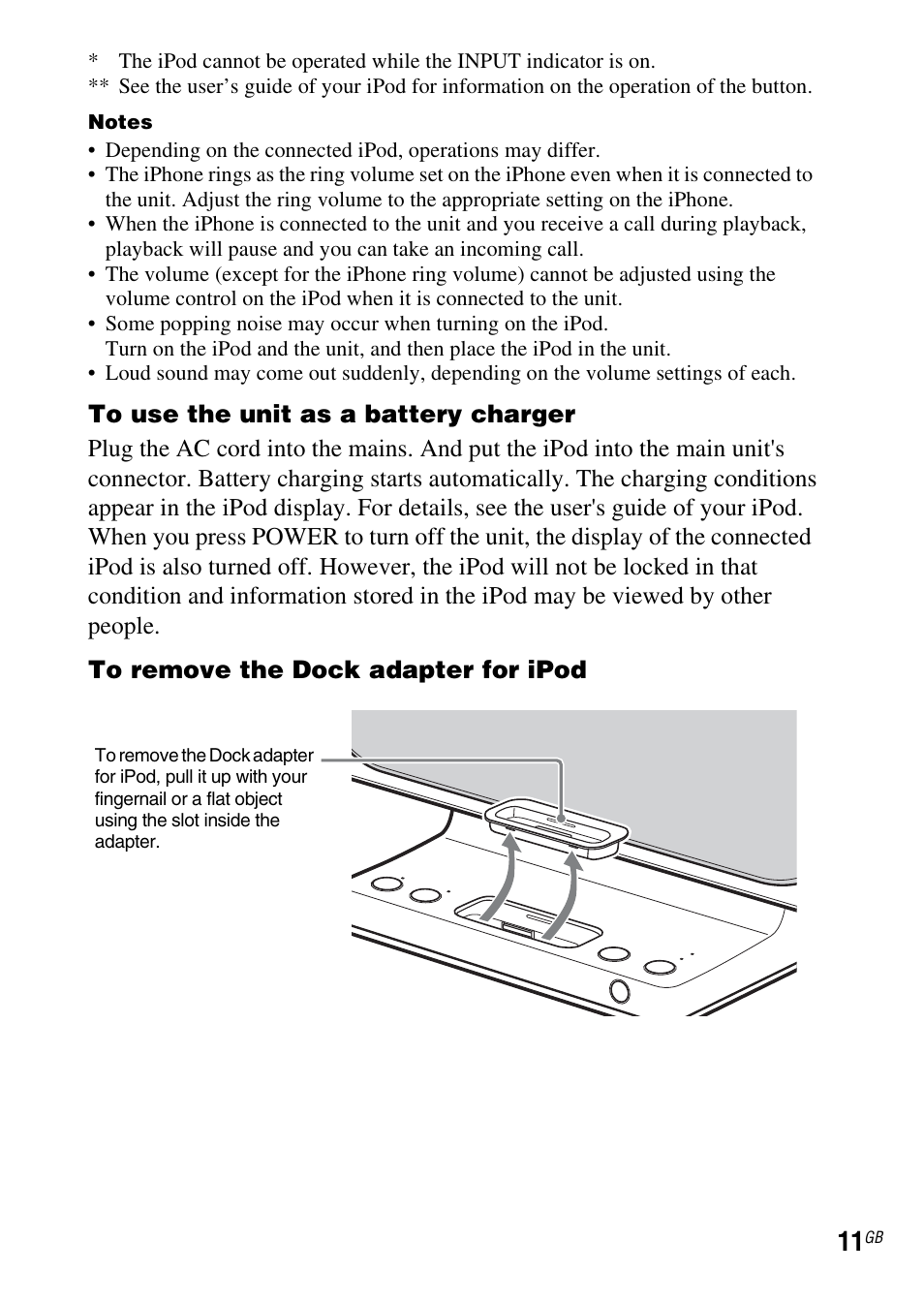 Sony SRS-GU10iP User Manual | Page 11 / 116