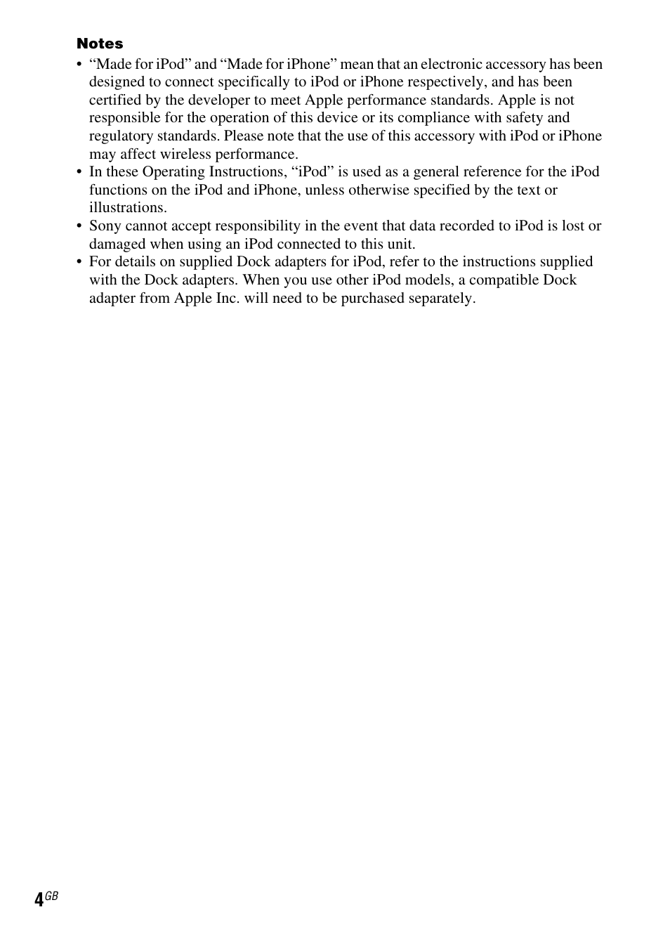 Sony SRS-GU10iP User Manual | Page 4 / 116