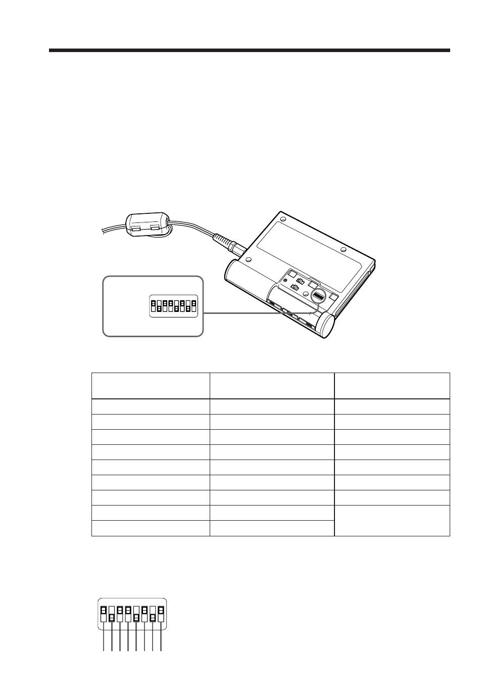 Regular o aparelho, Regulação dos selectores area code, Lista de regulações do selector area code | Sony BTA-NW1A User Manual | Page 90 / 156