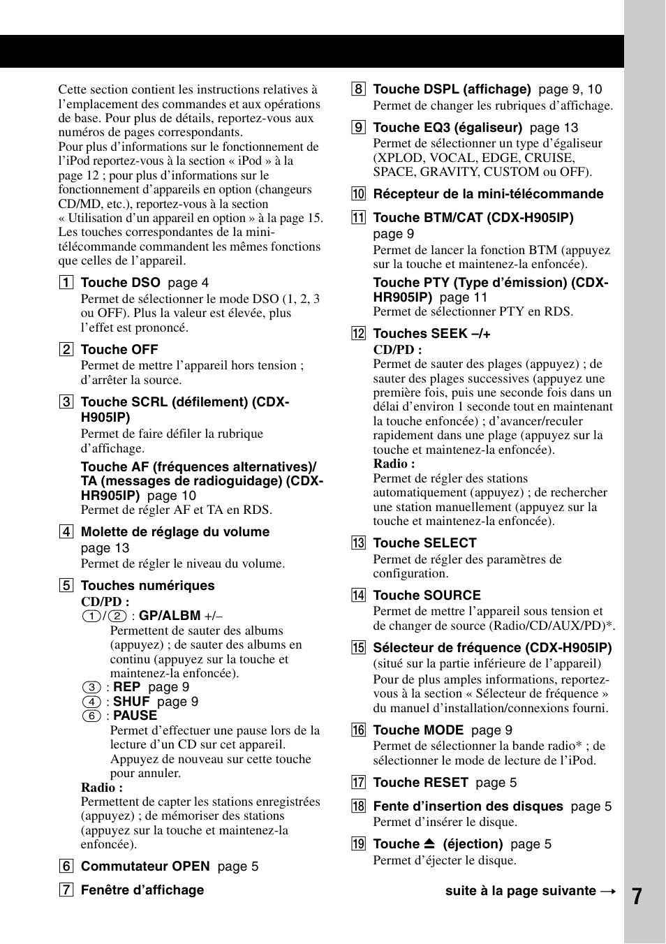 Sony CDX-H905iP User Manual | Page 31 / 136
