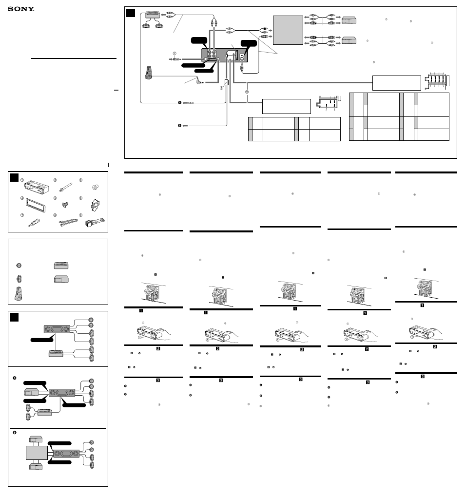 Sony XR-CA630X User Manual | 2 pages