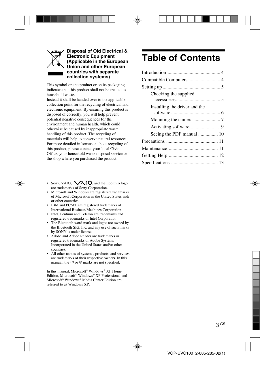 Sony VGP-UVC100 User Manual | Page 21 / 103