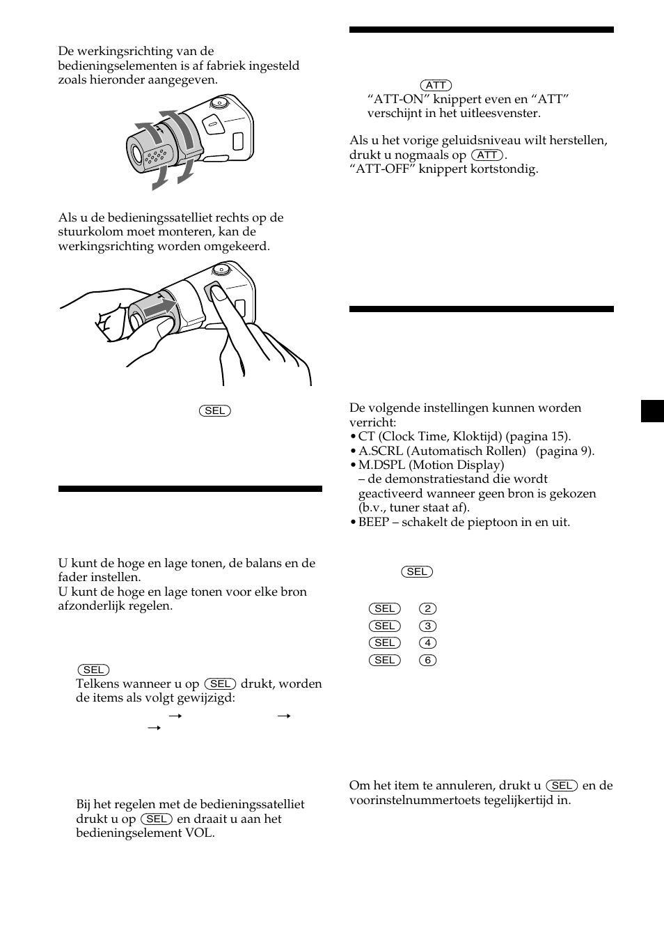 De geluidskenmerken aanpassen, Snel het geluid dempen | Sony CDX-L410 User Manual | Page 105 / 112