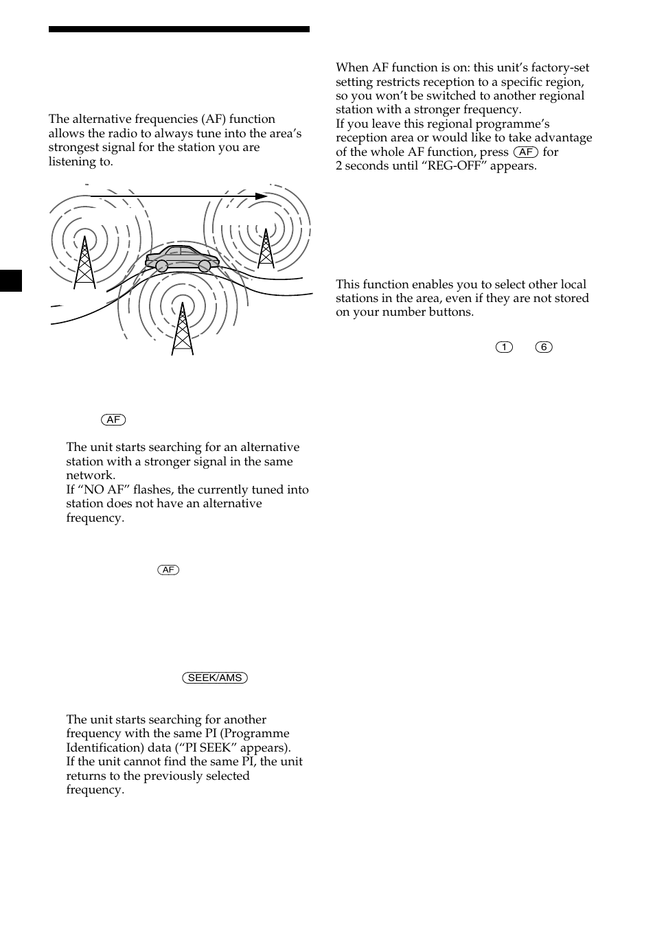 12 automatic retuning for best reception results | Sony CDX-L410 User Manual | Page 12 / 112