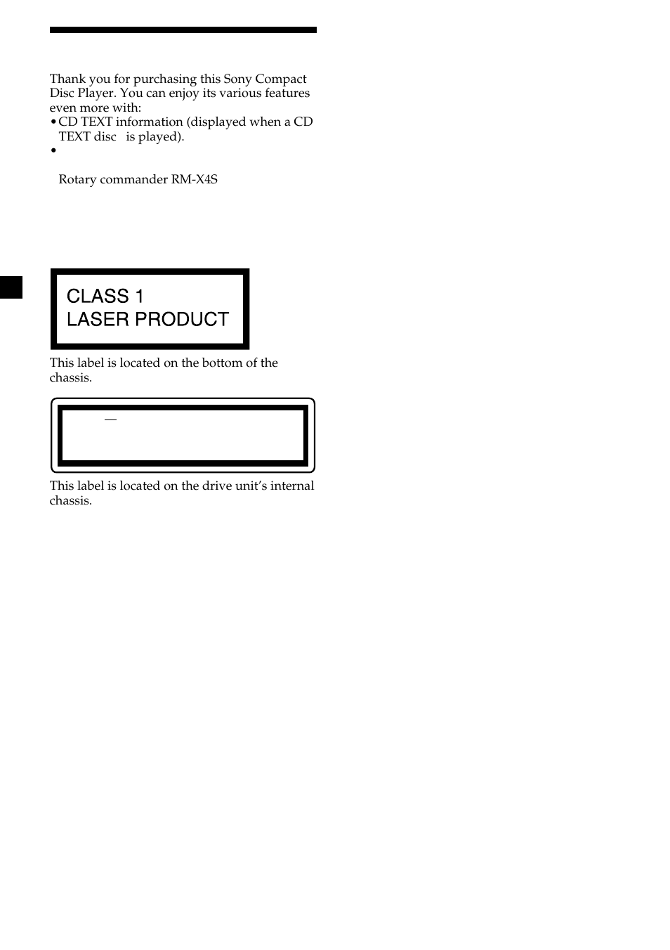 Welcome, 2welcome | Sony CDX-L410 User Manual | Page 2 / 112