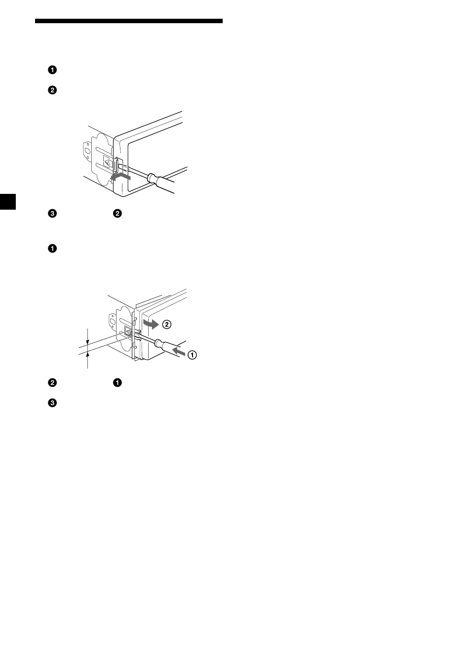 Removing the unit, 20 removing the unit | Sony CDX-L410 User Manual | Page 20 / 112