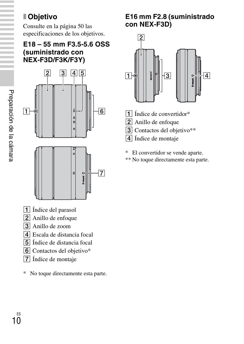 Xobjetivo | Sony NEX-F3 User Manual | Page 168 / 522