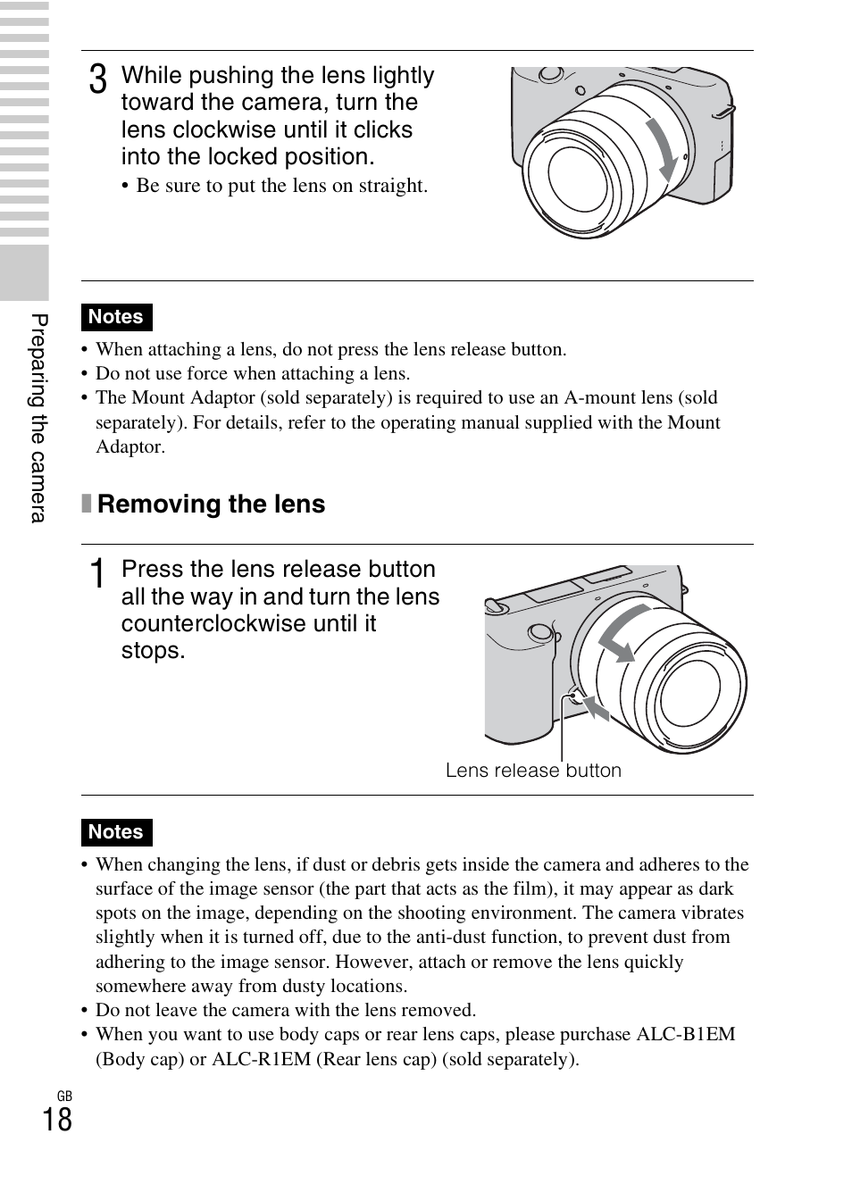 Ton (18) | Sony NEX-F3 User Manual | Page 18 / 522