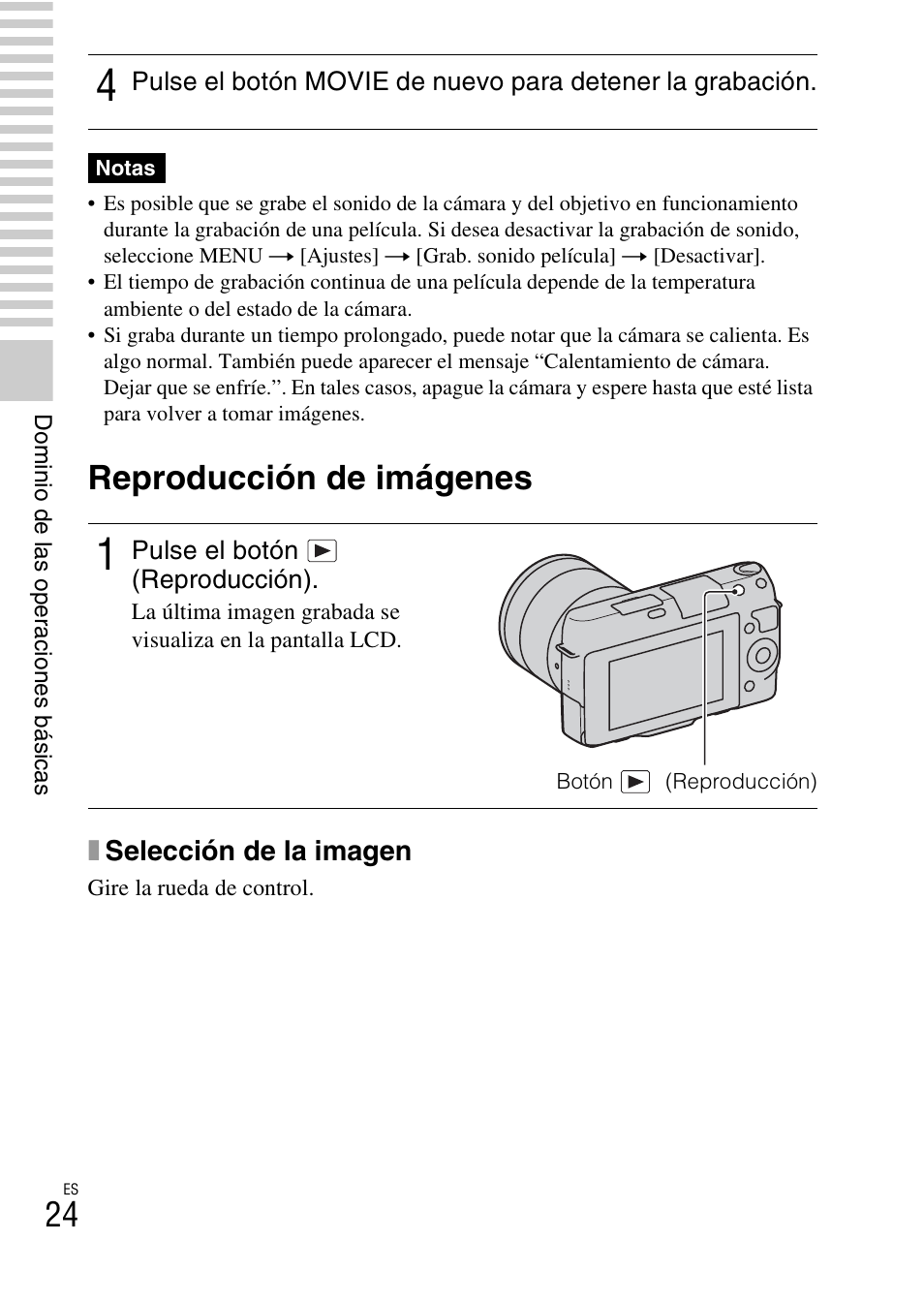 Reproducción de imágenes | Sony NEX-F3 User Manual | Page 182 / 522