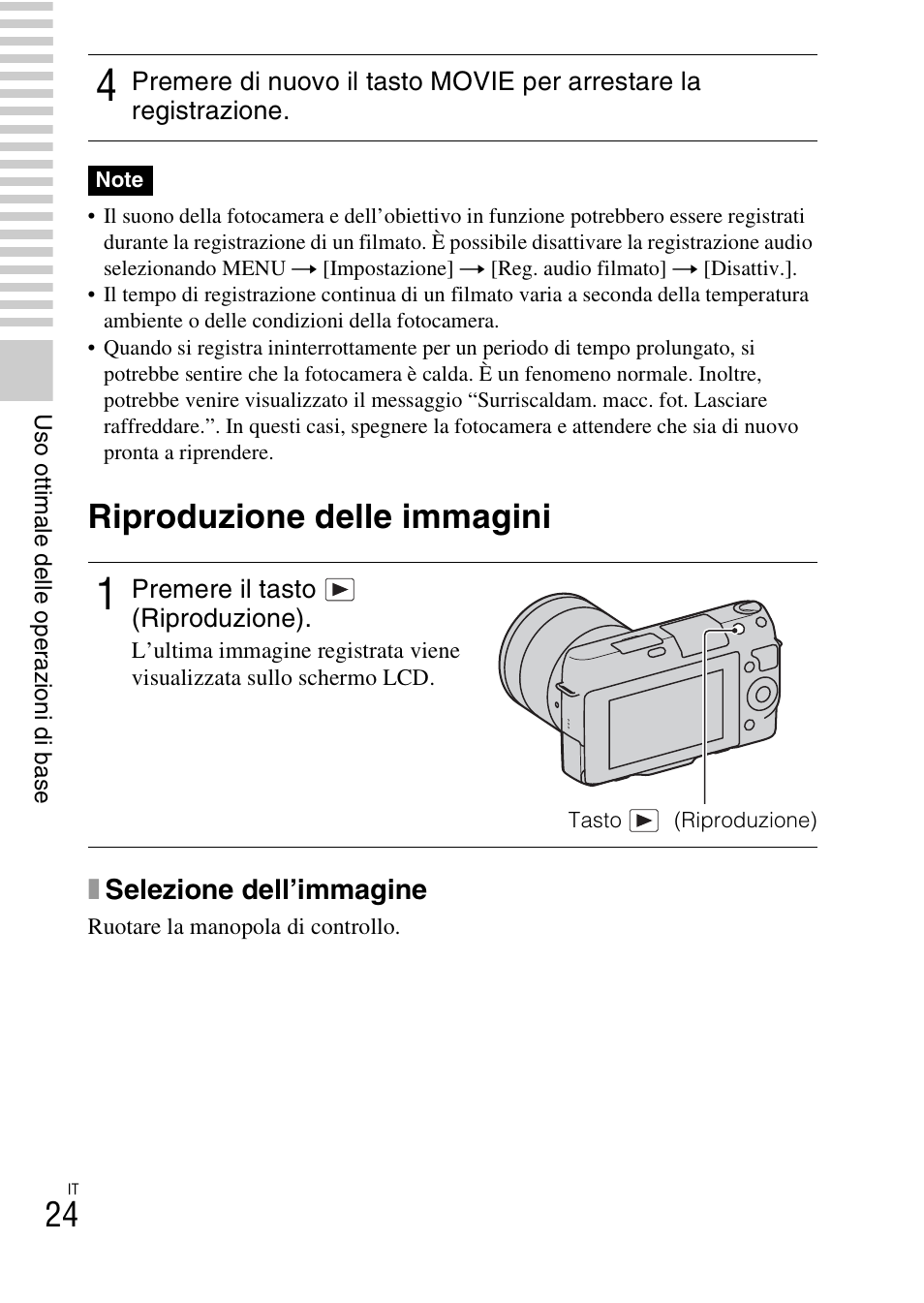 Riproduzione delle immagini | Sony NEX-F3 User Manual | Page 234 / 522