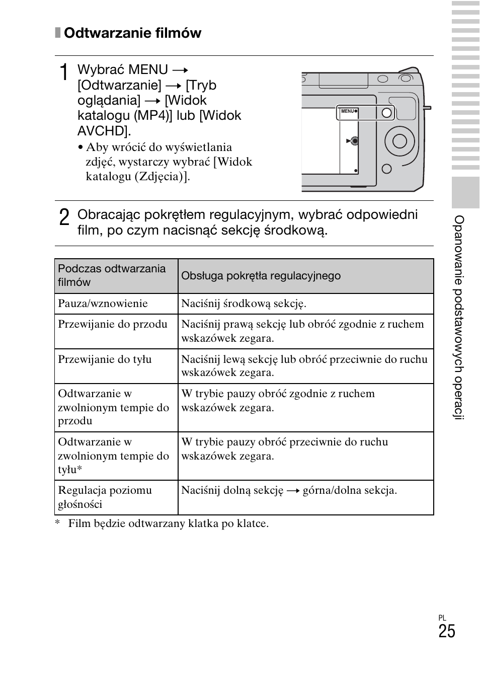 Xodtwarzanie filmów | Sony NEX-F3 User Manual | Page 389 / 522
