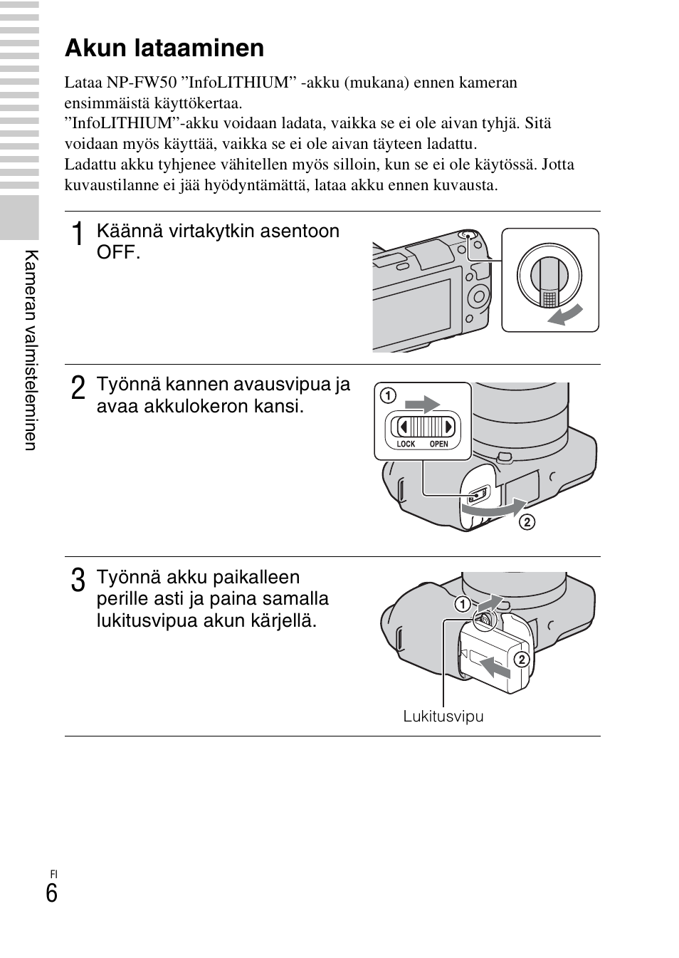 Akun lataaminen | Sony NEX-F3 User Manual | Page 448 / 522