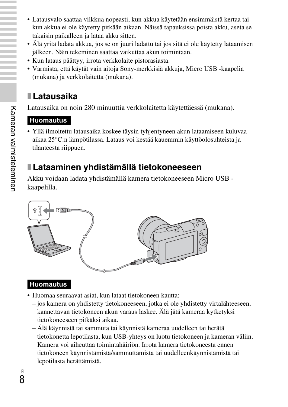 Xlatausaika, Xlataaminen yhdistämällä tietokoneeseen | Sony NEX-F3 User Manual | Page 450 / 522