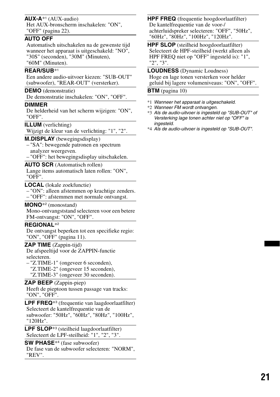 Sony CDX-GT550UI User Manual | Page 131 / 140