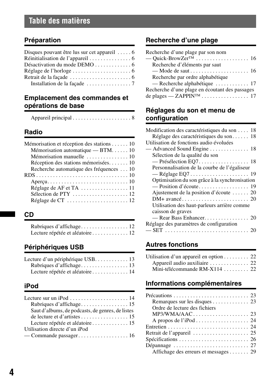 Sony CDX-GT550UI User Manual | Page 58 / 140