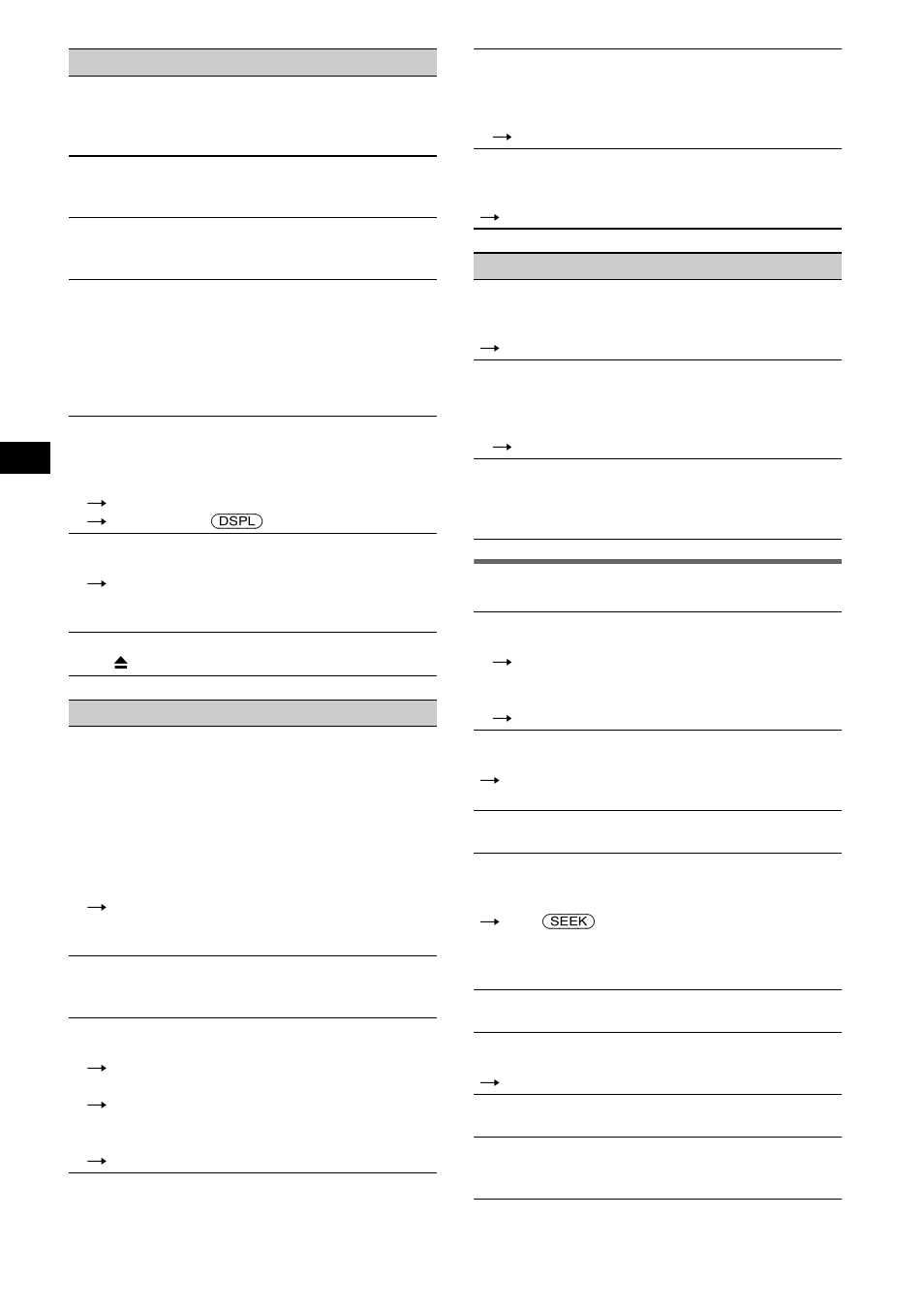Error displays/messages | Sony CDX-M10 User Manual | Page 18 / 116