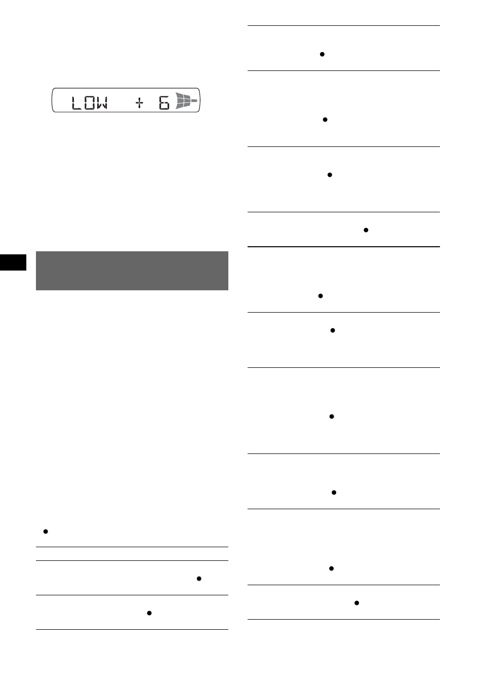 Réglage des paramètres de configuration - set, Réglage des paramètres de configuration — set | Sony CDX-M10 User Manual | Page 30 / 116