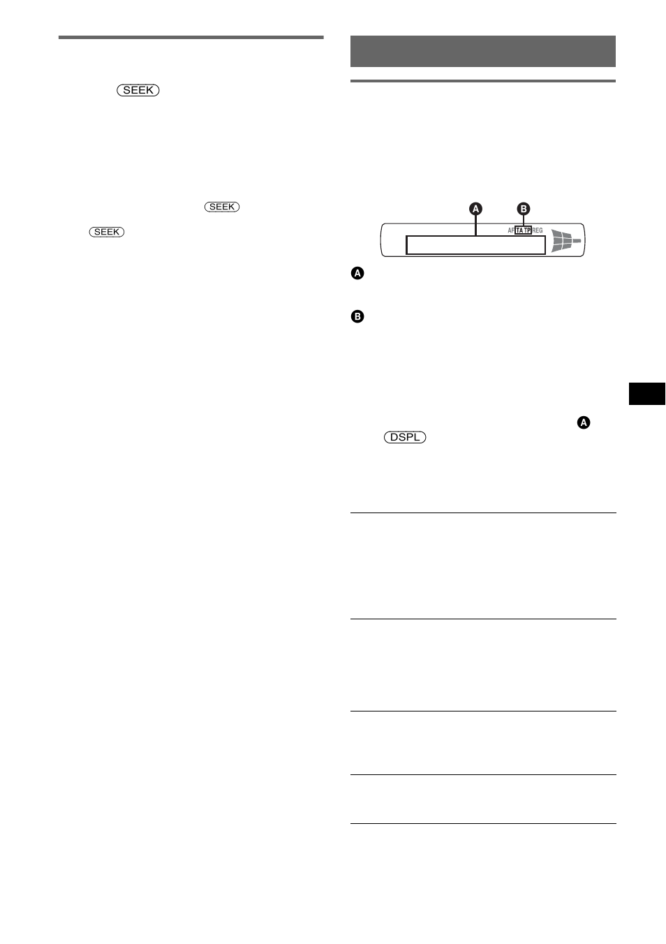 Sintonización automática, Rds (cdx-mr10), Descripción general | Sony CDX-M10 User Manual | Page 47 / 116