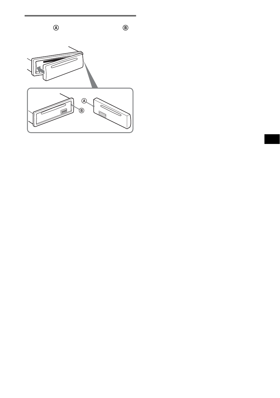 Attaching the front panel | Sony CDX-M10 User Manual | Page 5 / 116