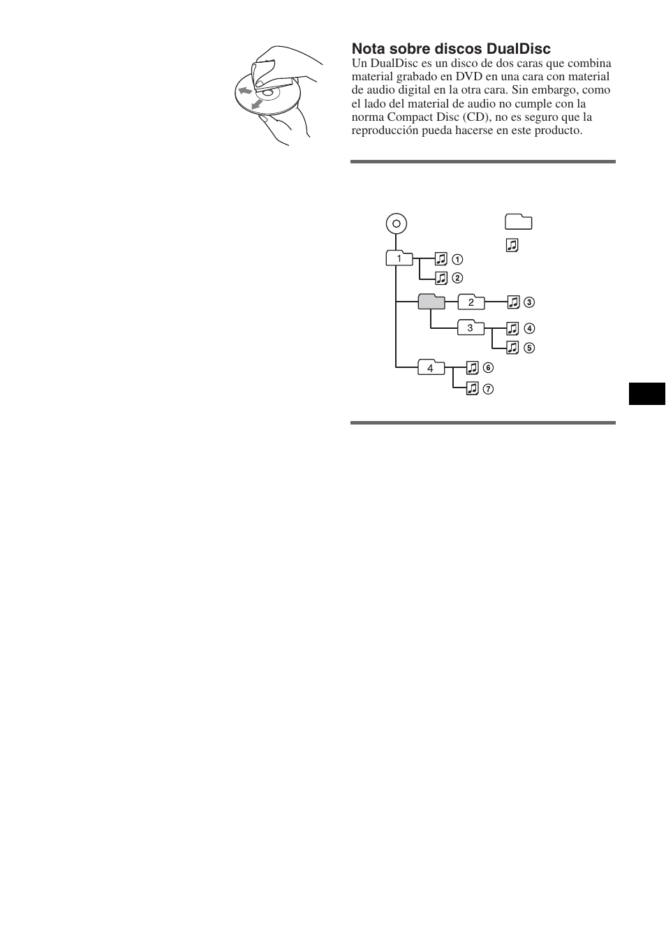 Orden de reproducción de los archivos mp3/wma, Acerca de los archivos mp3 | Sony CDX-M10 User Manual | Page 53 / 116