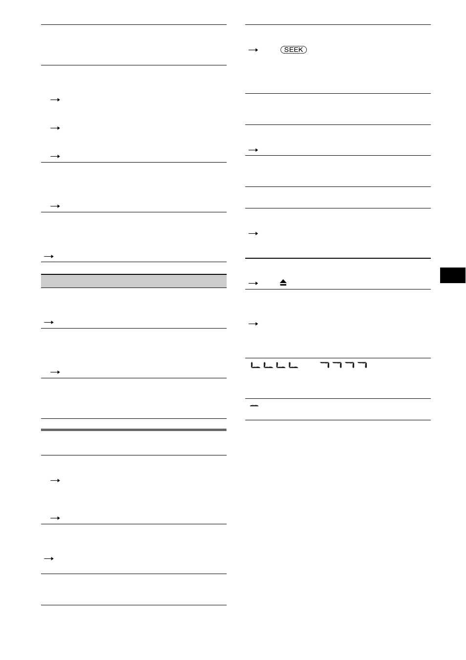 Mensajes/indicaciones de error | Sony CDX-M10 User Manual | Page 57 / 116