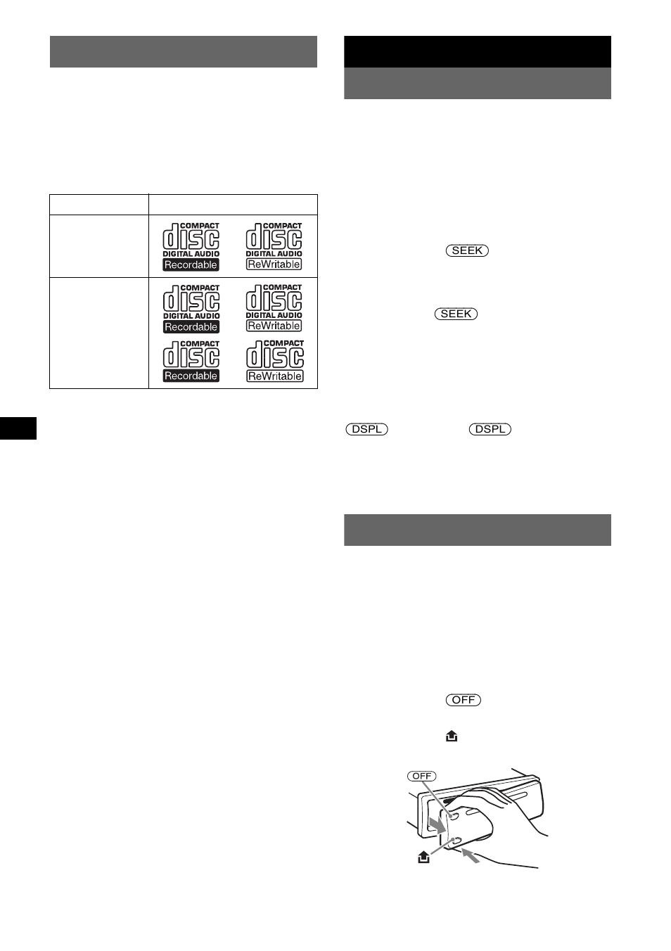 Willkommen, Vorbereitungen, Einstellen der uhr | Abnehmen der frontplatte, Einstellen der uhr abnehmen der frontplatte, Vorbereitungen einstellen der uhr | Sony CDX-M10 User Manual | Page 60 / 116