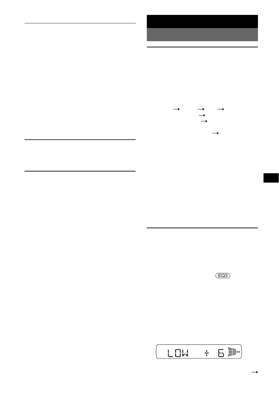 Einstellen der uhrzeit (ct), Weitere funktionen, Ändern der klangeinstellungen | Einstellen der klangeigenschaften - bal/fad/sub, Individuelles einstellen der equalizer-kurve - eq3, Seite 11, Weitere funktionen ändern der klangeinstellungen | Sony CDX-M10 User Manual | Page 67 / 116