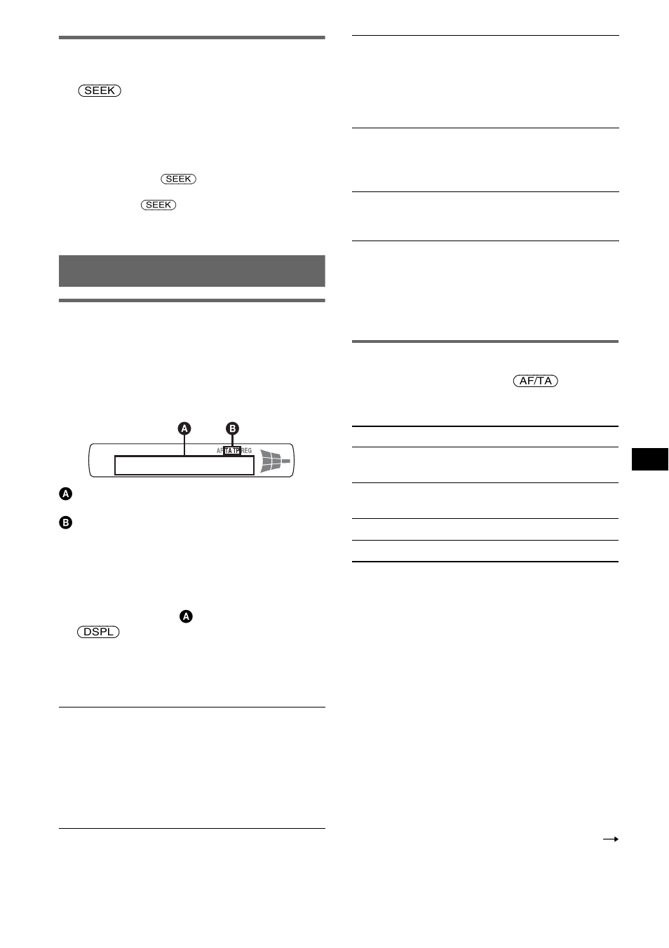 Automatisch afstemmen, Rds (cdx-mr10), Overzicht | Af en ta instellen, Overzicht af en ta instellen | Sony CDX-M10 User Manual | Page 85 / 116