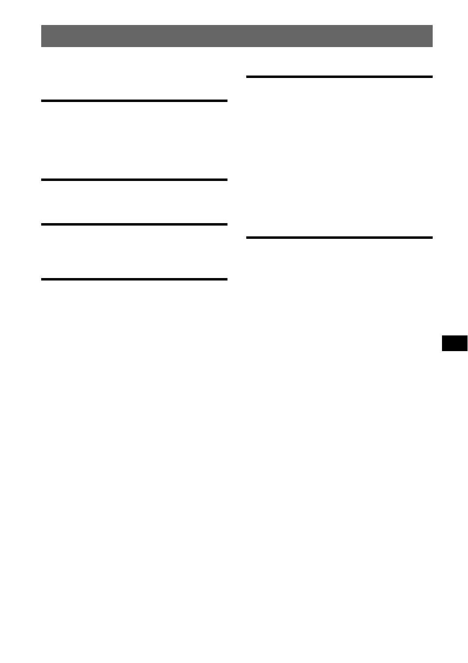 Indice | Sony CDX-M10 User Manual | Page 97 / 116