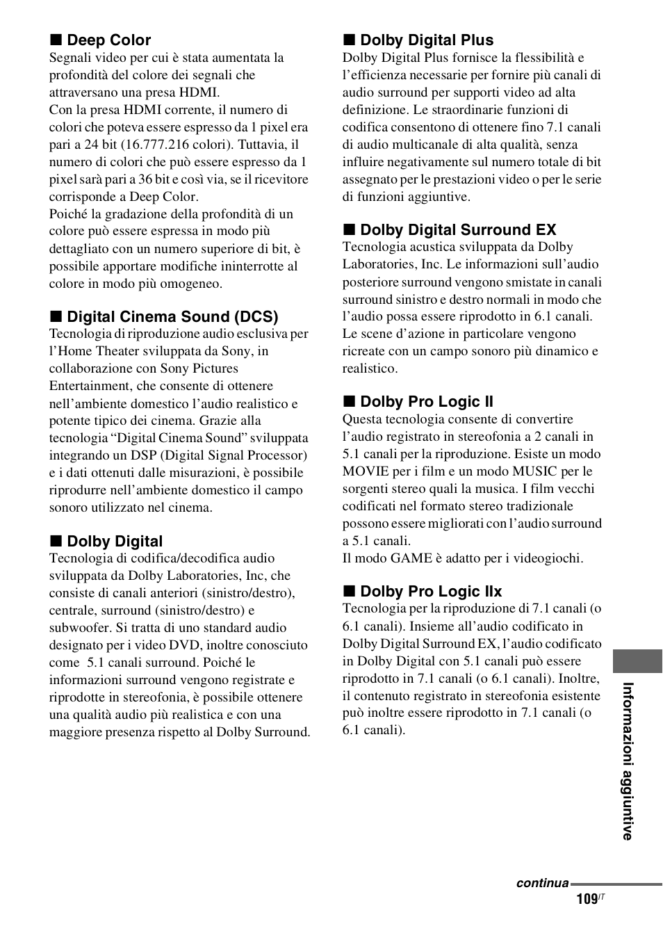 Sony STR-DH800 User Manual | Page 109 / 252
