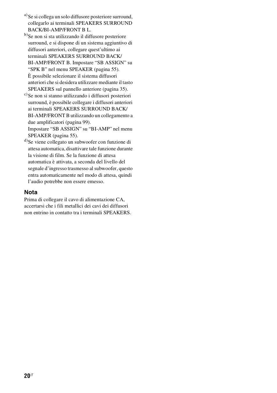Nota | Sony STR-DH800 User Manual | Page 20 / 252