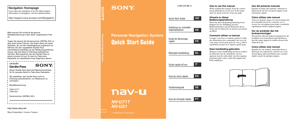 Sony NV-U51F User Manual | 148 pages