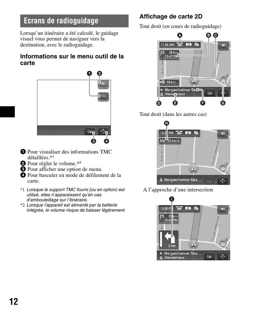 Ecrans de radioguidage | Sony NV-U51F User Manual | Page 48 / 148