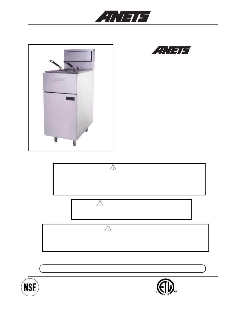 Anetsberger Brothers SLG40 User Manual | 20 pages