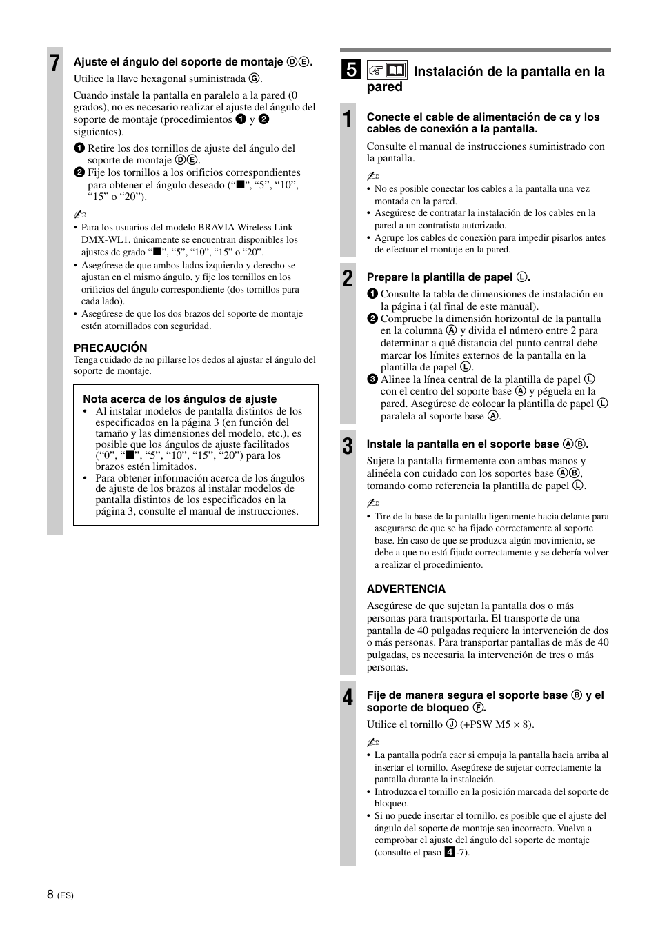 Sony SU-WL700 User Manual | Page 22 / 68