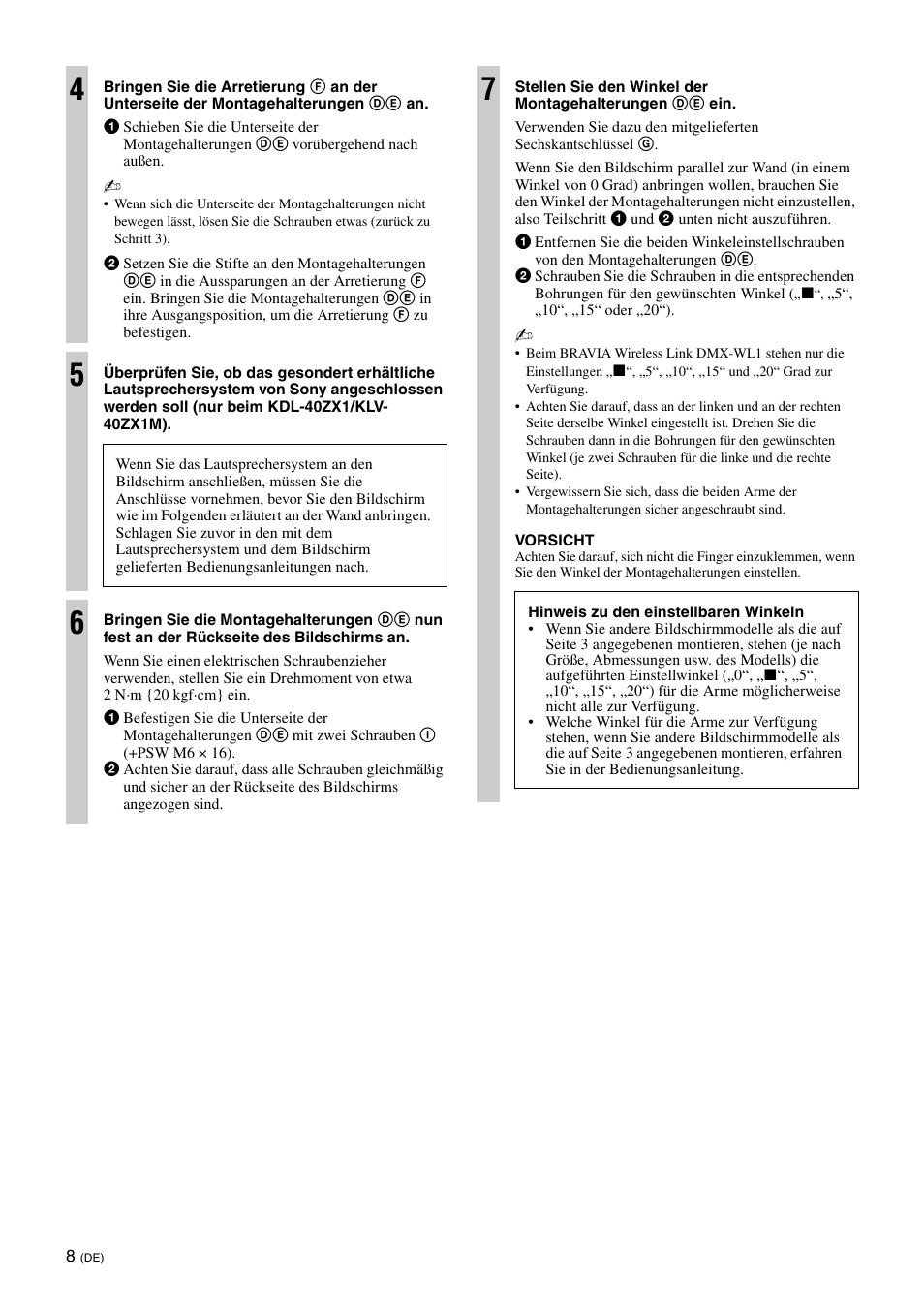 Sony SU-WL700 User Manual | Page 30 / 68