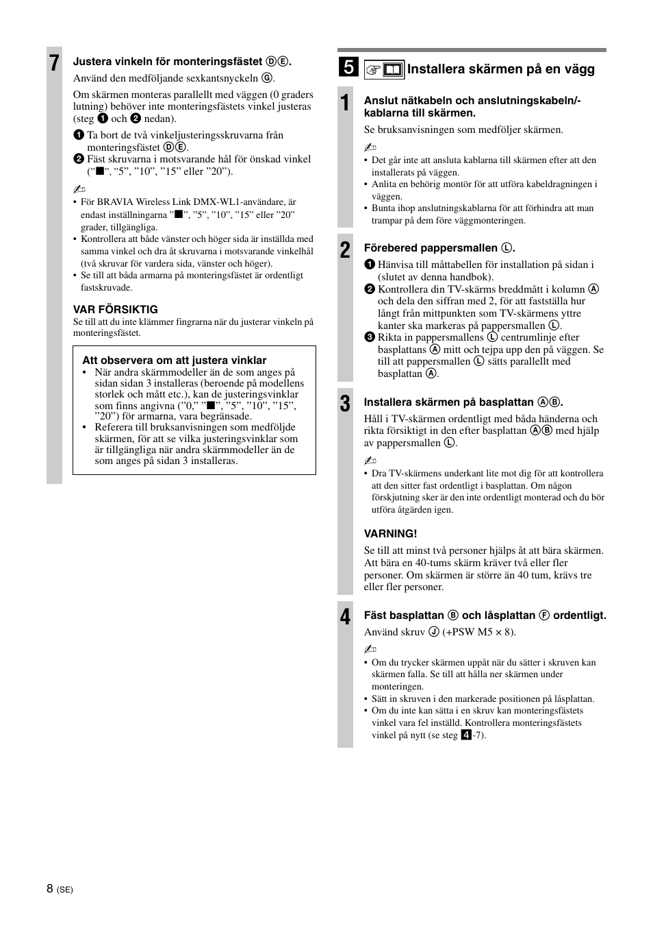 Sony SU-WL700 User Manual | Page 54 / 68