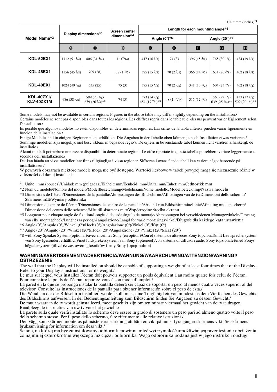 Sony SU-WL700 User Manual | Page 67 / 68