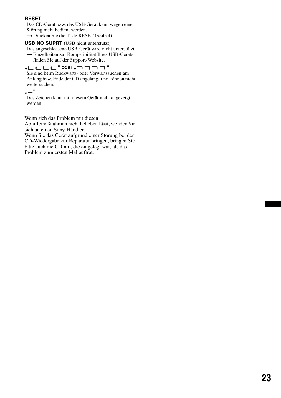 Sony CDX-GT434U User Manual | Page 43 / 112