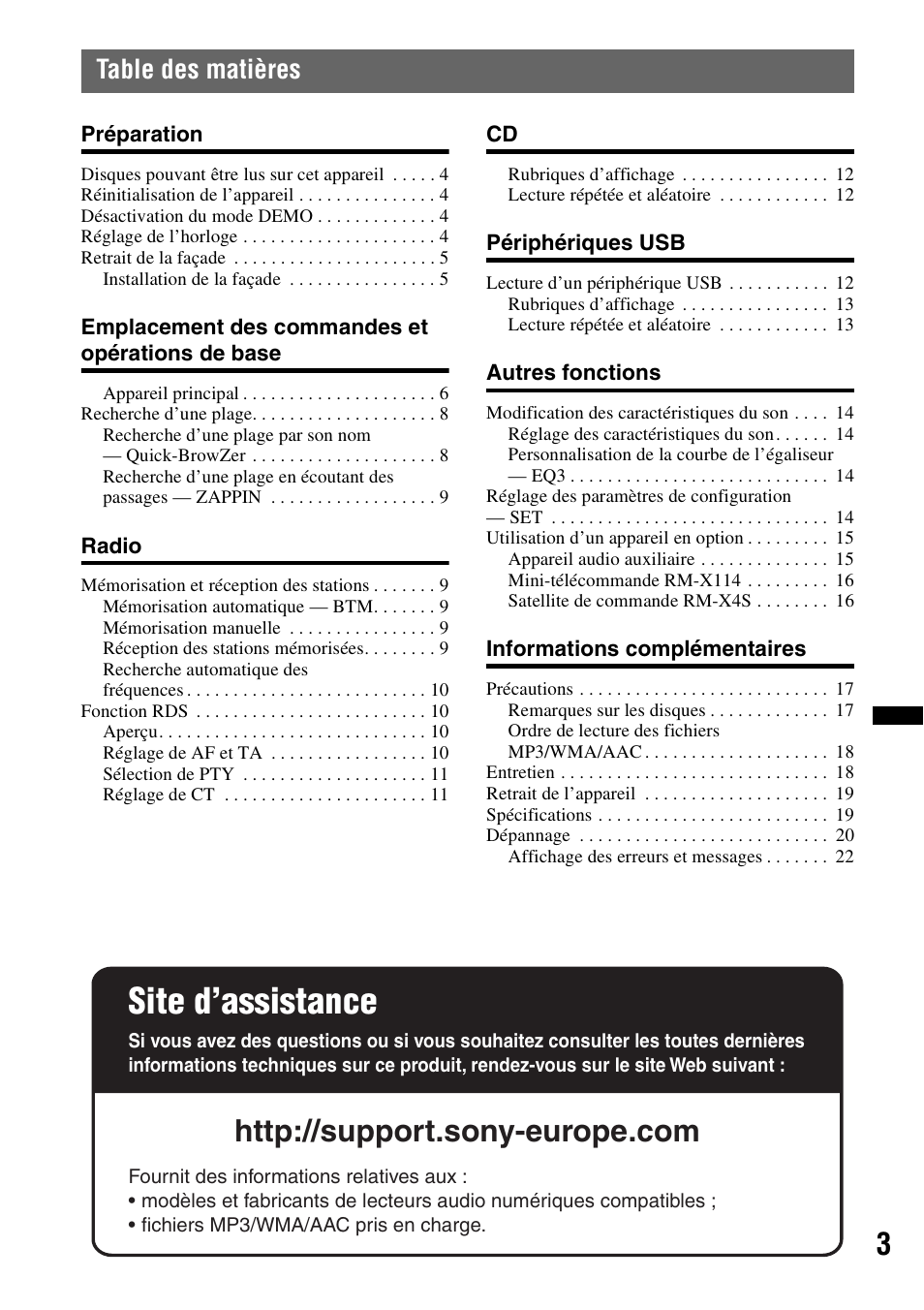 Sony CDX-GT434U User Manual | Page 45 / 112