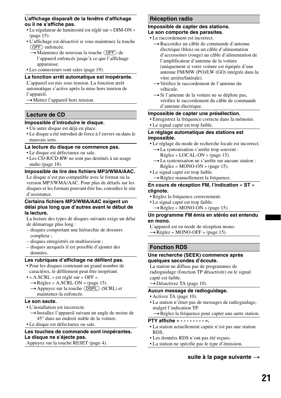 Sony CDX-GT434U User Manual | Page 63 / 112